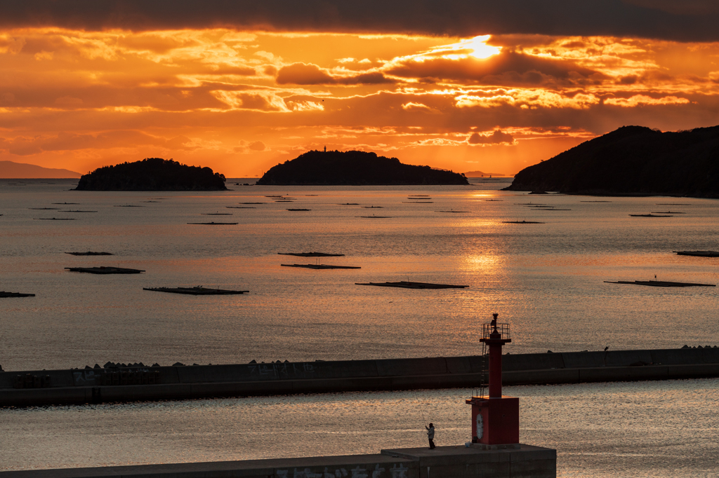 2019年最後の夕日