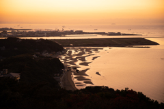 夜明け前からの干潟全景6