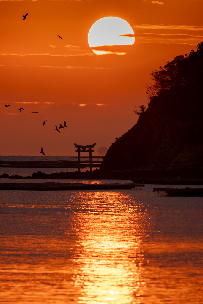 朝の参拝