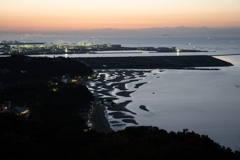 夜明け前からの干潟全景2