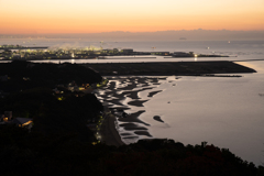 夜明け前からの干潟全景3