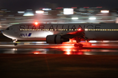 雨のエアポート