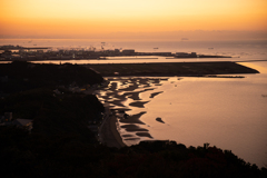 夜明け前からの干潟全景5