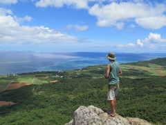 石垣の山