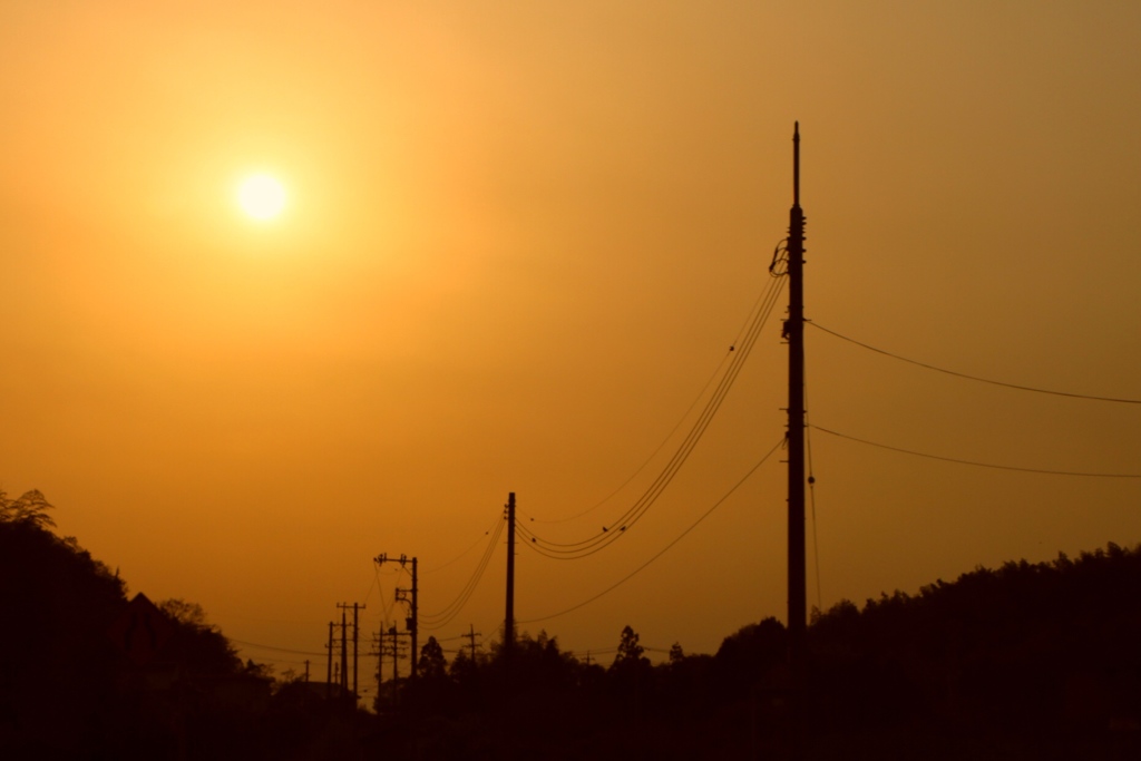 夕暮れ