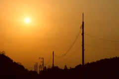 夕暮れ
