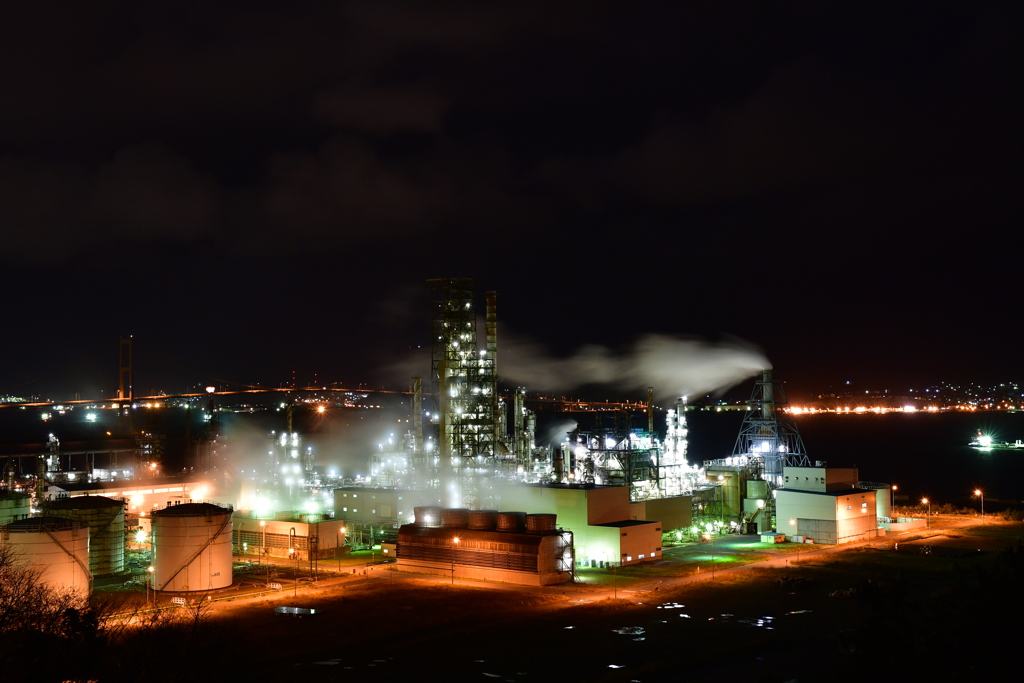 室蘭の工場夜景