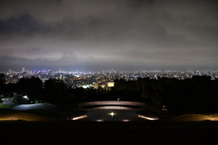 旭山記念公園より札幌市街地を望む