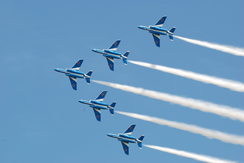 東松島夏祭り2017 Blue Impulse Change Over Turn