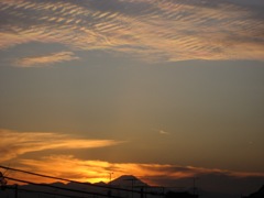 彩雲と富士