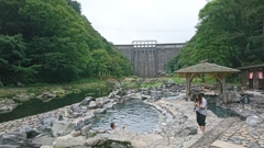 日本最大の無料常設露天風呂。