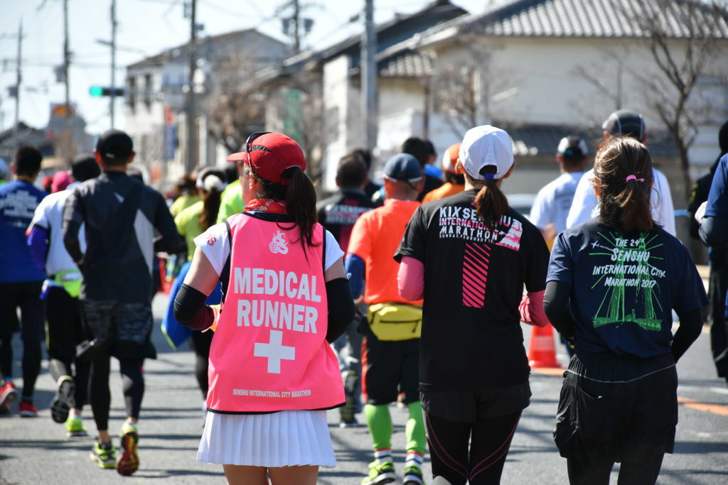 マラソン。