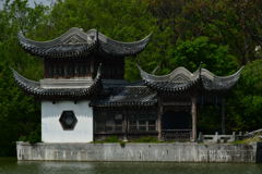 中国庭園。