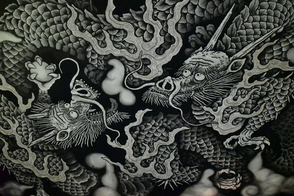 天井画。