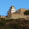 夕日の丸亀城。