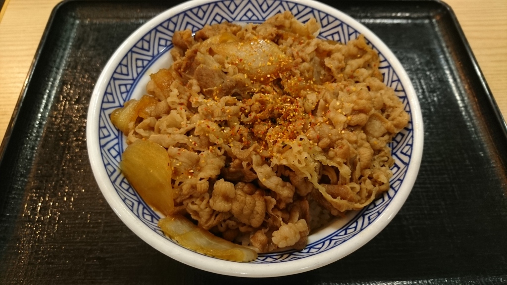何時かの牛丼。