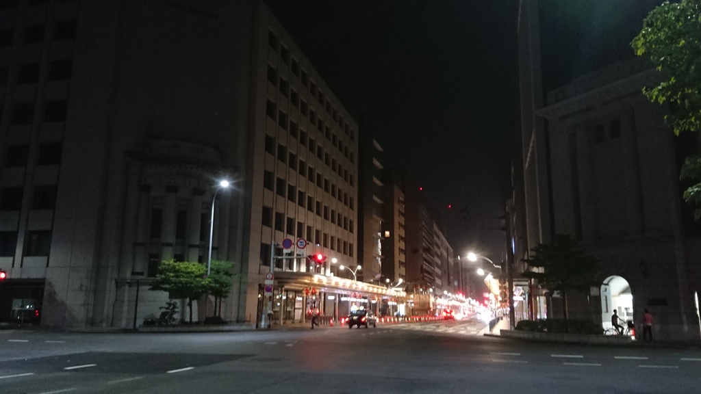 京都の夜。