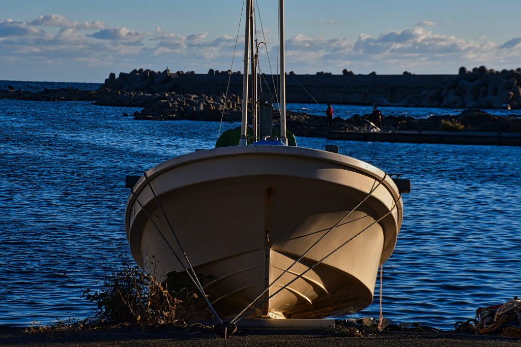 潮風に吹かれて。