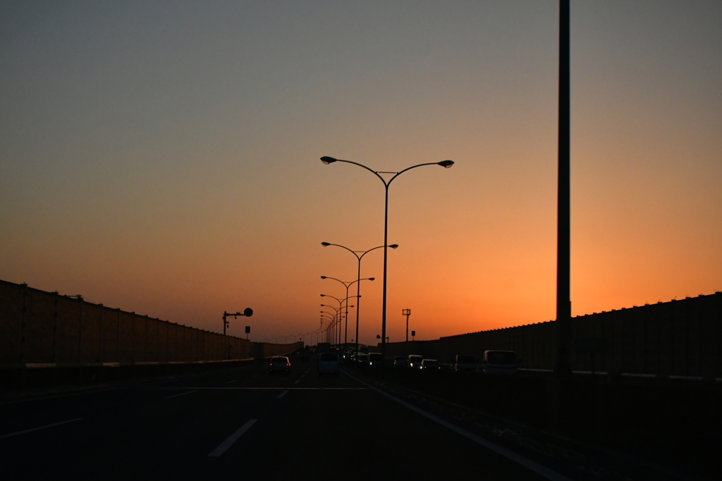 帰路。