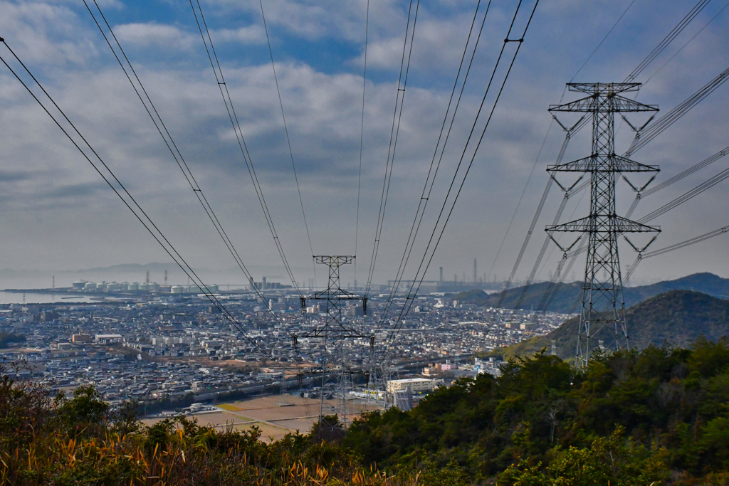 鉄塔の在る風景。