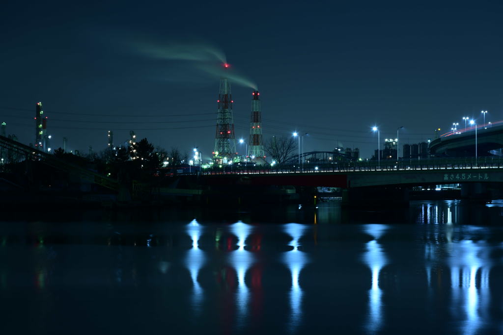 青の世界。