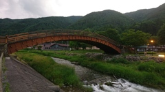 木曽の大橋。