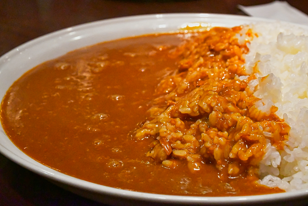 真夜中のカレー。
