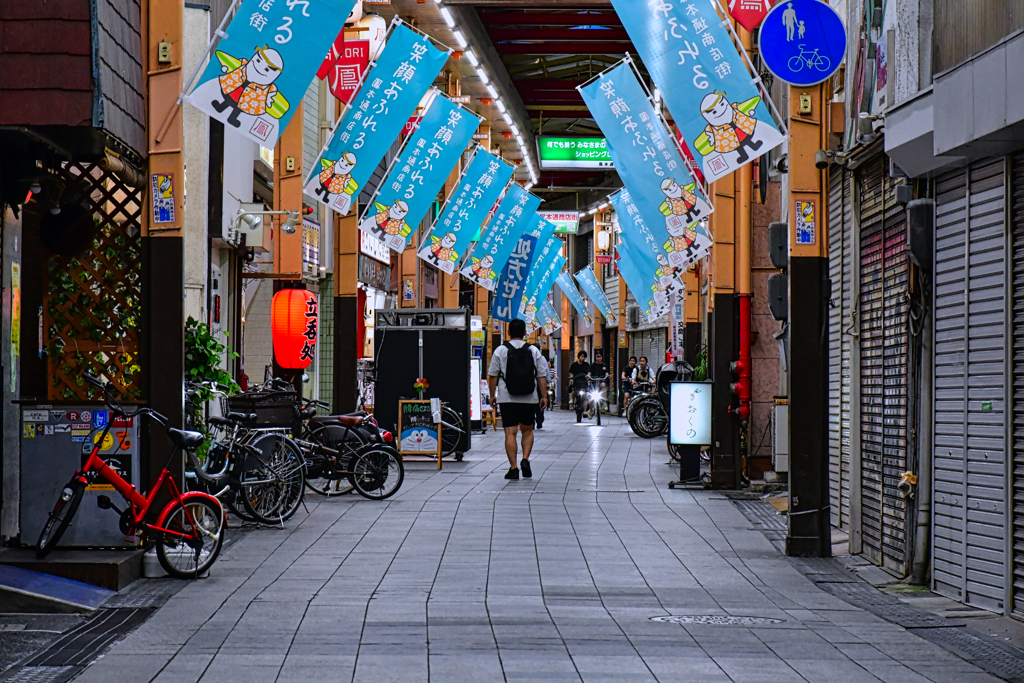 商店街ぶらり。