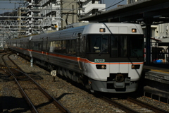 松本駅にて。