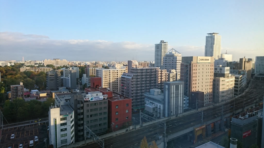 札幌の朝。