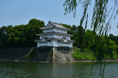 城と柳と風と。