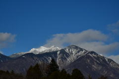 或る日の山容。