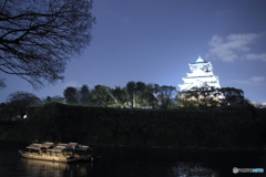大阪城と黄金の和船