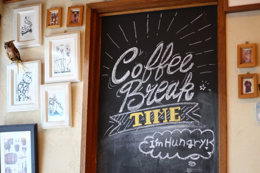 カフェのボード