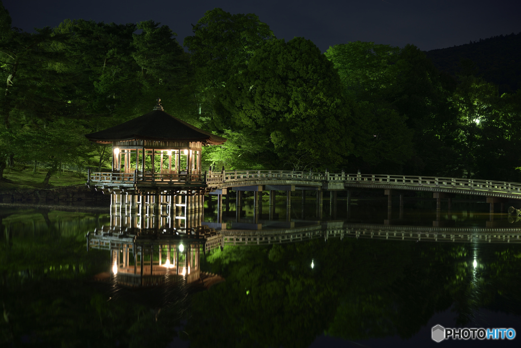 夜の浮見堂（WB変更）