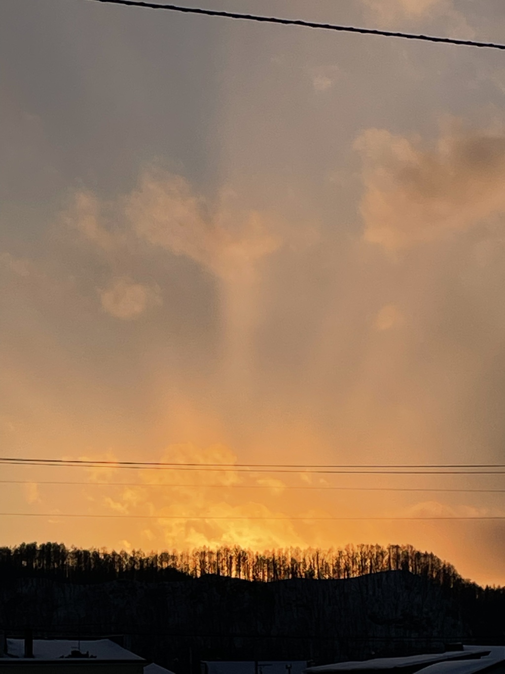 帰り道の夕焼け