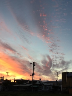 今日の空