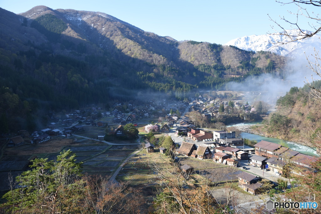 白川郷の朝