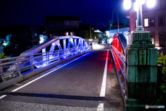 嬉野橋のライトアップ