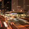 【梅田～淀屋橋 夜景】梅田新道交差点