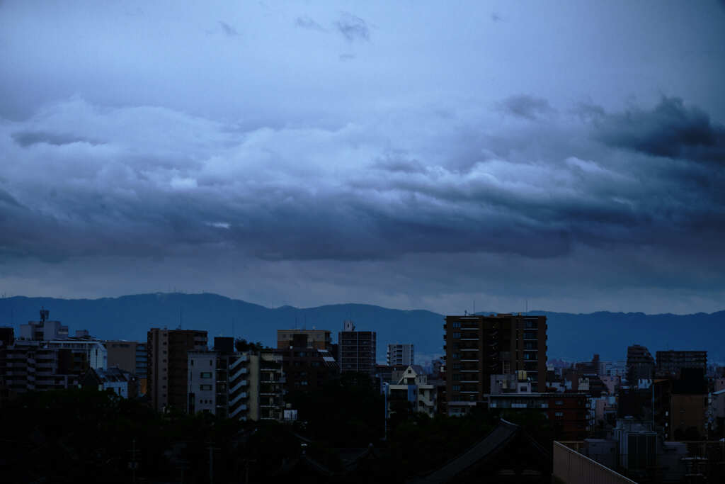 台風10号通過