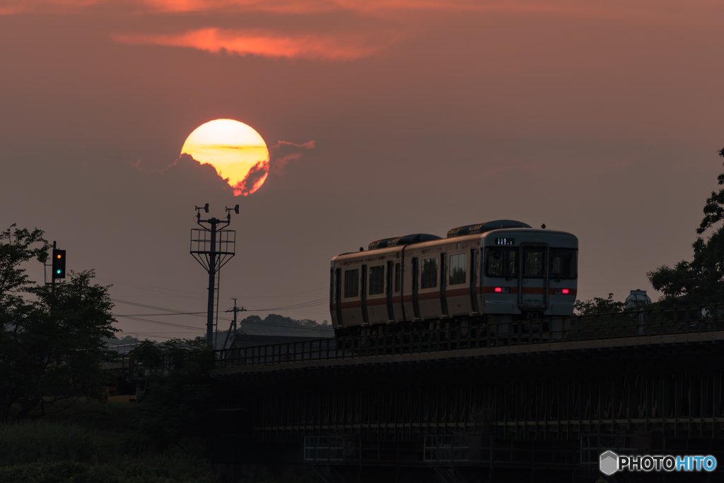 黄昏行き普通列車