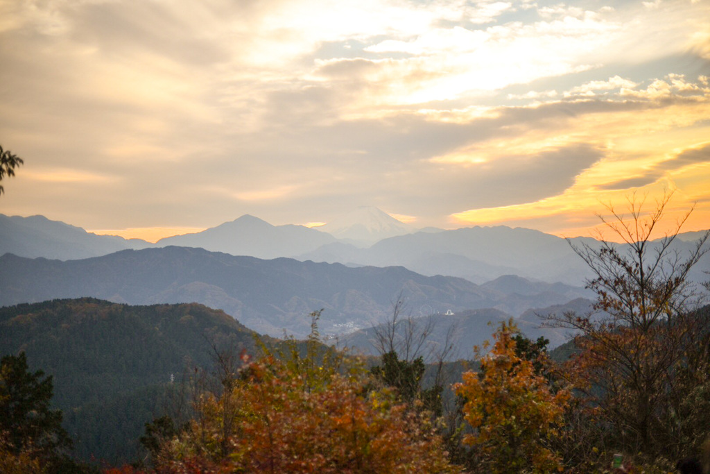 高尾山からの富士山