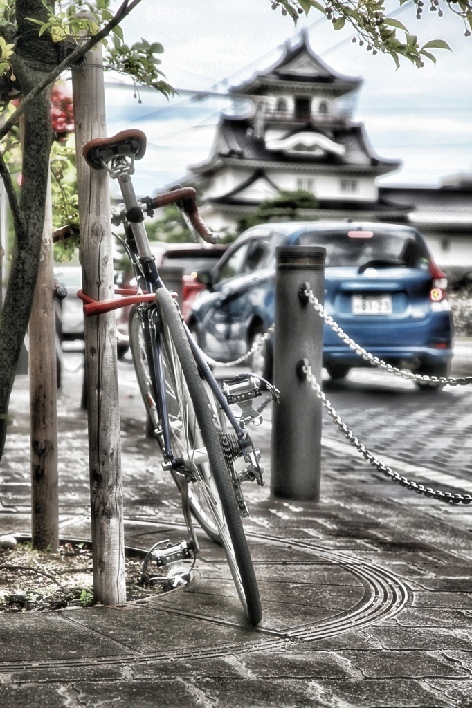 自転車のある風景