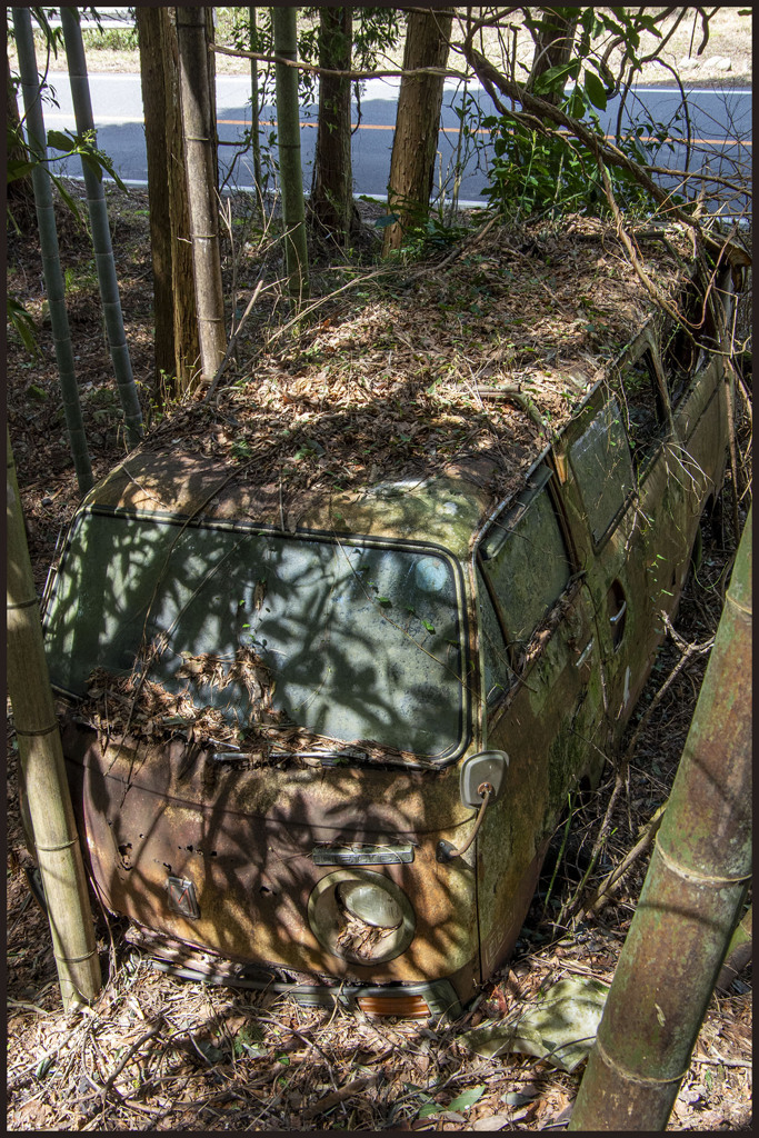 廃車体のある風景