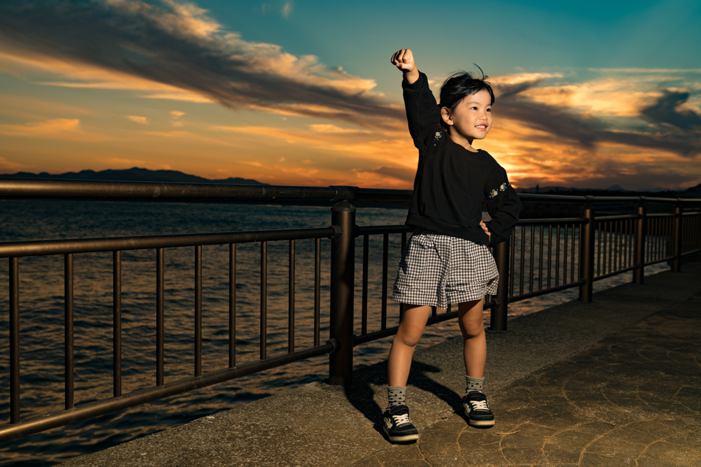Sunset girl