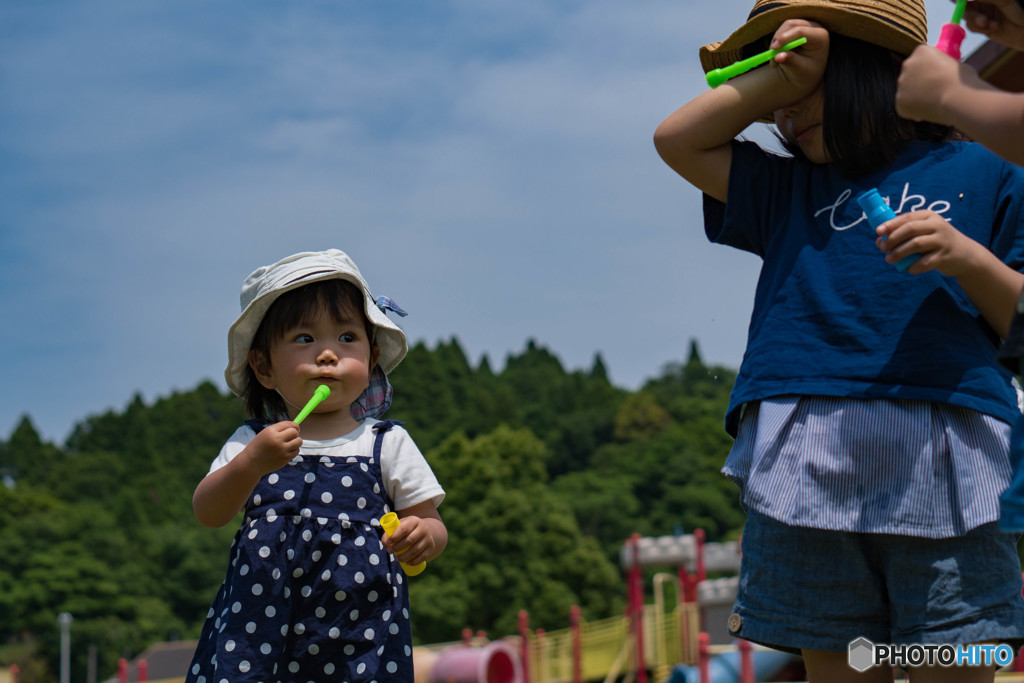 私もシャボン玉したい。。。