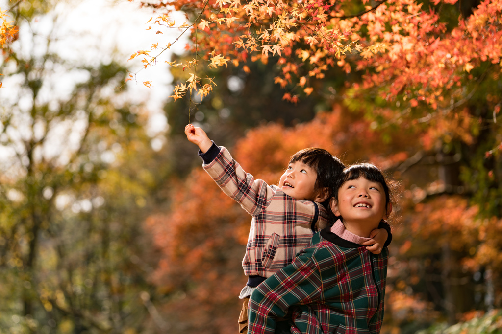Autumn leaves girls