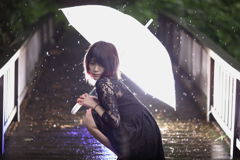 雨の日の黒華