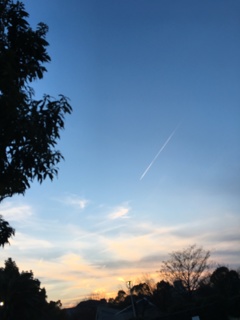 久しぶりに見た夕空